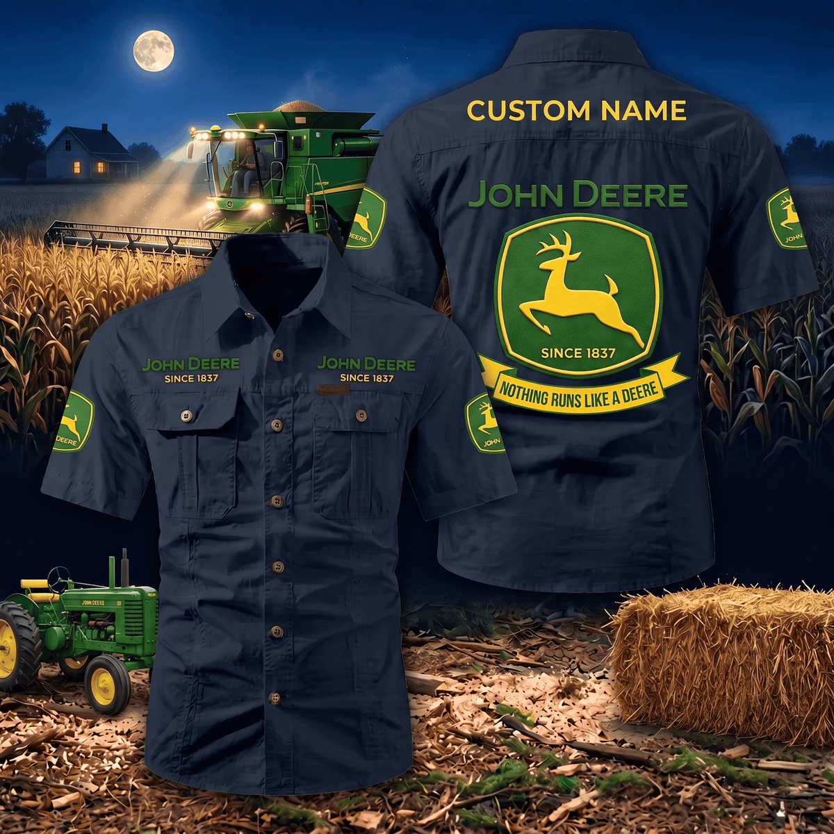 Personalized JD Limited Edition Short Sleeve Mechanic Shirt