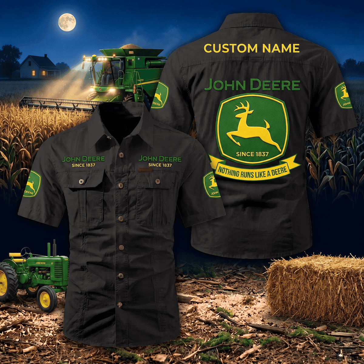 Personalized JD Limited Edition Short Sleeve Mechanic Shirt