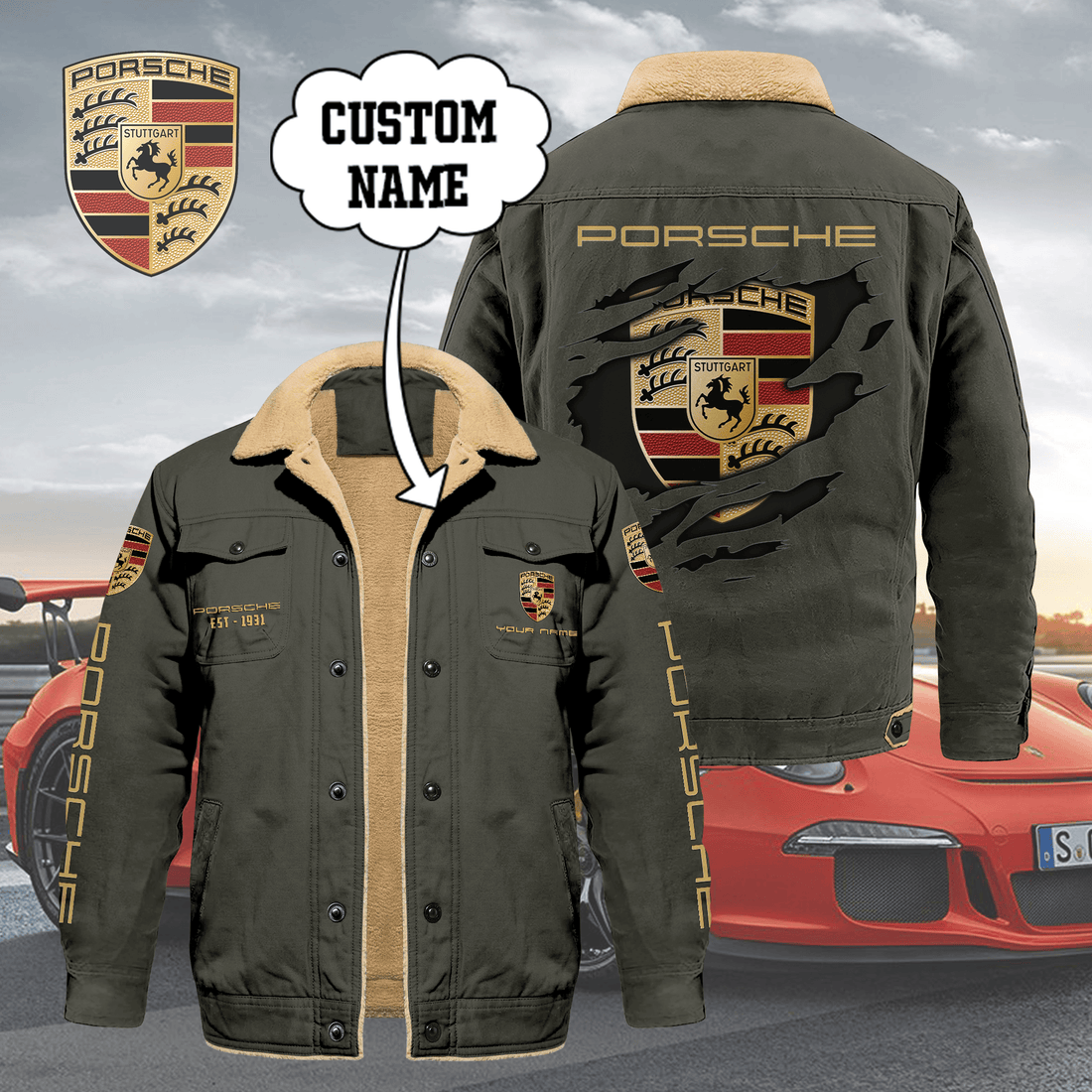 Custom Name PS Limited Edition Fleece Cotton Jacket THAOVTT1163