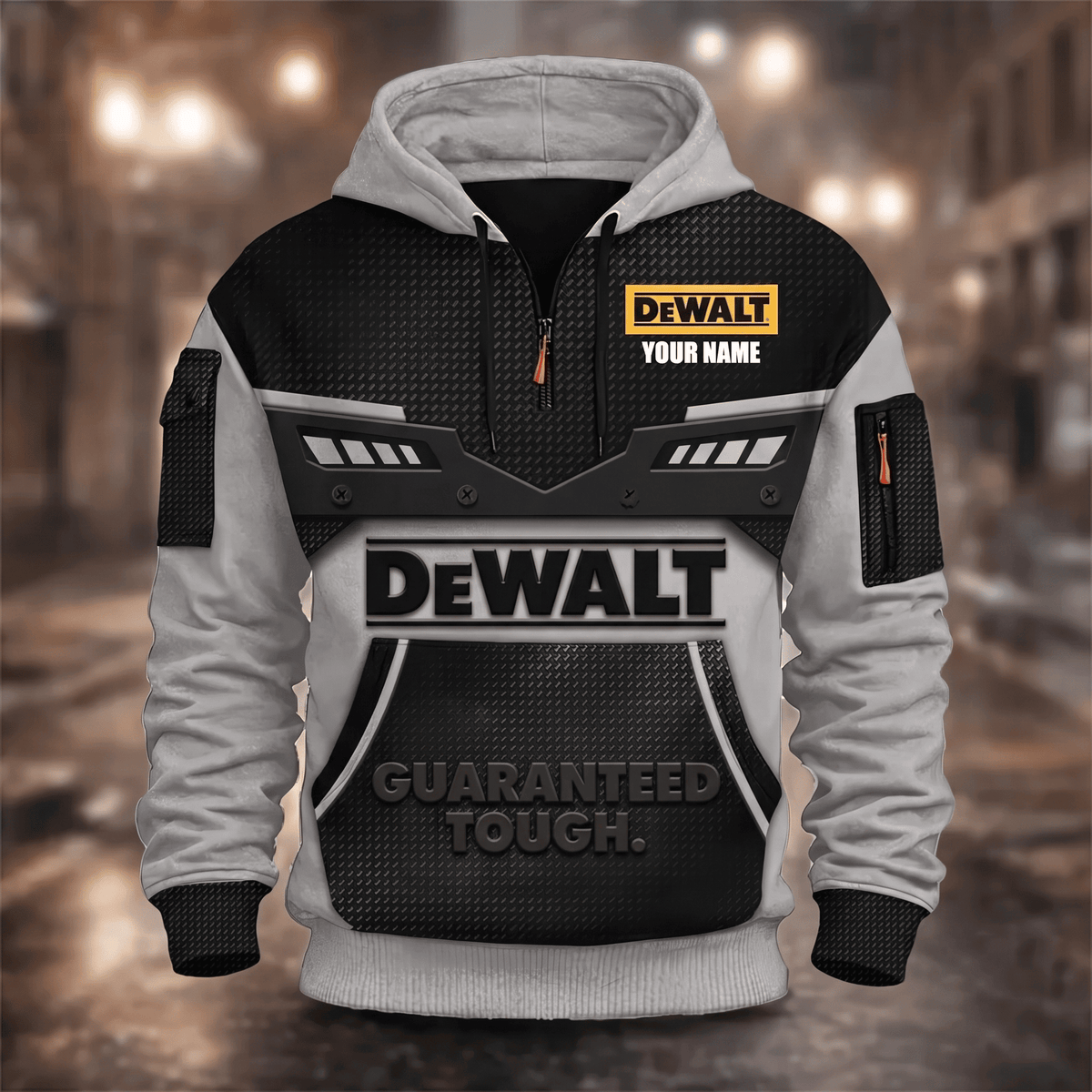 Custom Name DW 3D Quarter Zip Hoodie