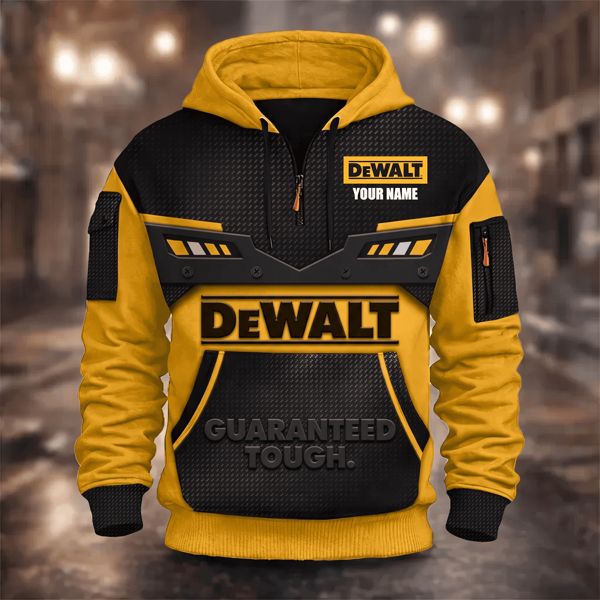 Custom Name DW 3D Quarter Zip Hoodie
