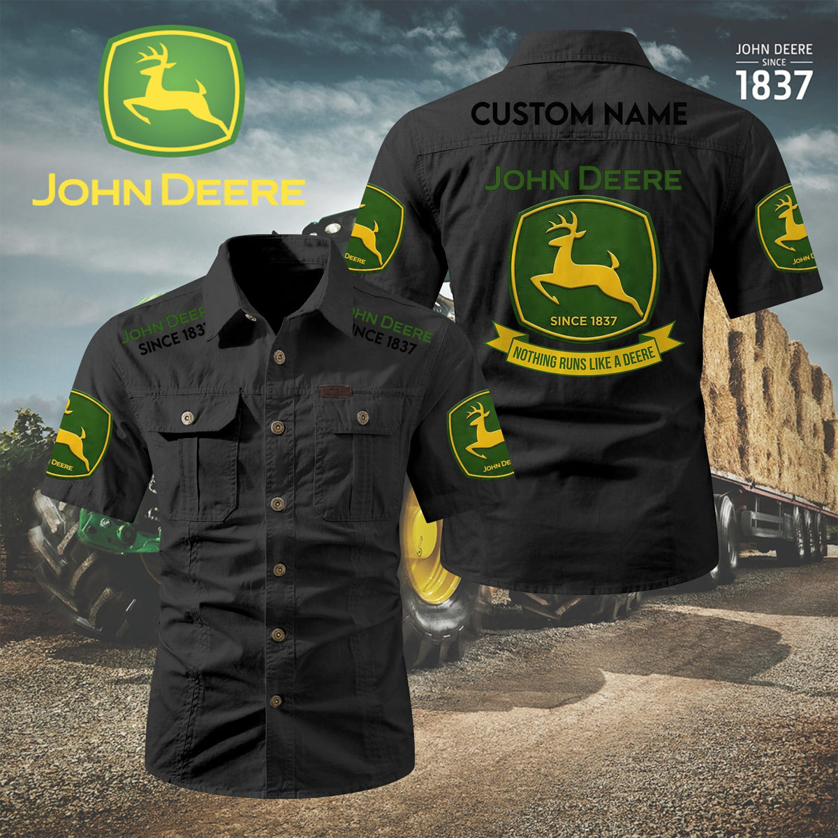 Personalized JD Limited Edition Short Sleeve Mechanic Shirt