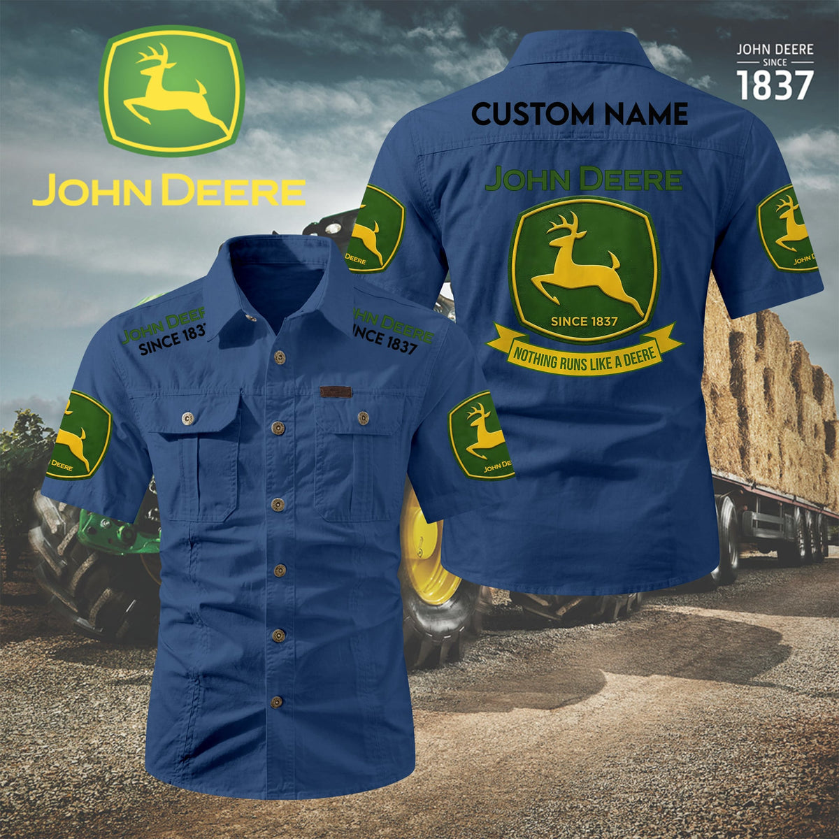 Personalized JD Limited Edition Short Sleeve Mechanic Shirt