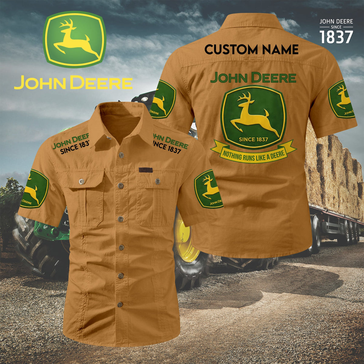 Personalized JD Limited Edition Short Sleeve Mechanic Shirt