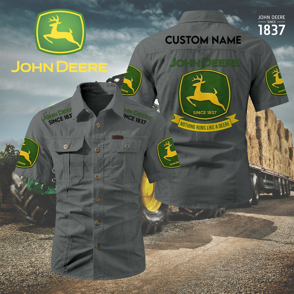 Personalized JD Limited Edition Short Sleeve Mechanic Shirt