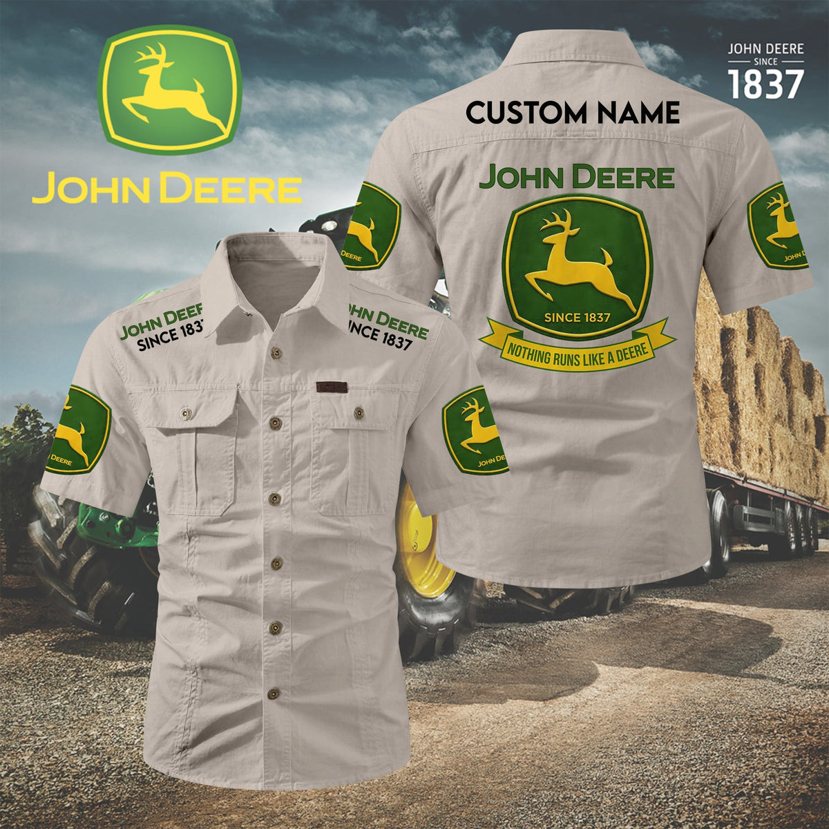 Personalized JD Limited Edition Short Sleeve Mechanic Shirt