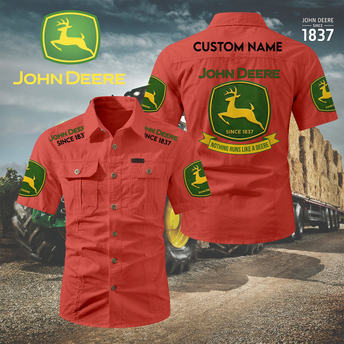 Personalized JD Limited Edition Short Sleeve Mechanic Shirt