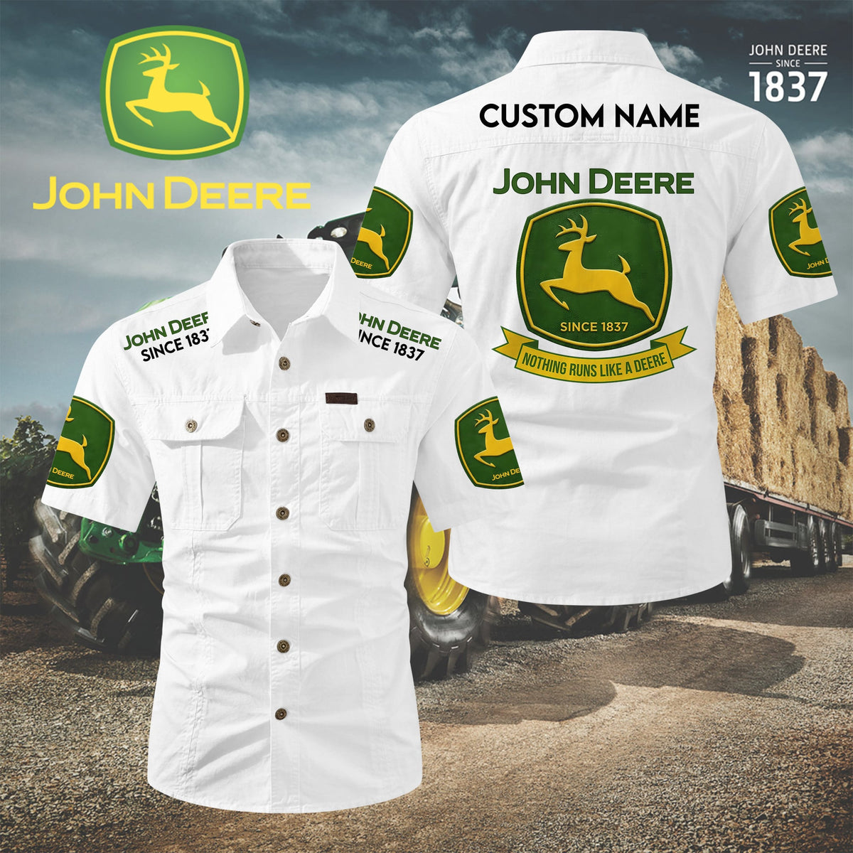 Personalized JD Limited Edition Short Sleeve Mechanic Shirt