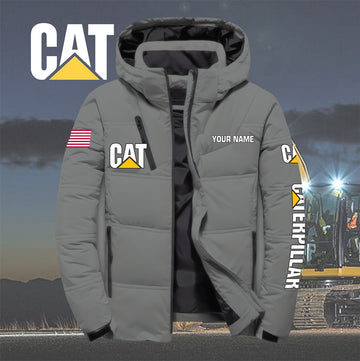 Personalized CAT Down Jacket with Zipper QUY5570