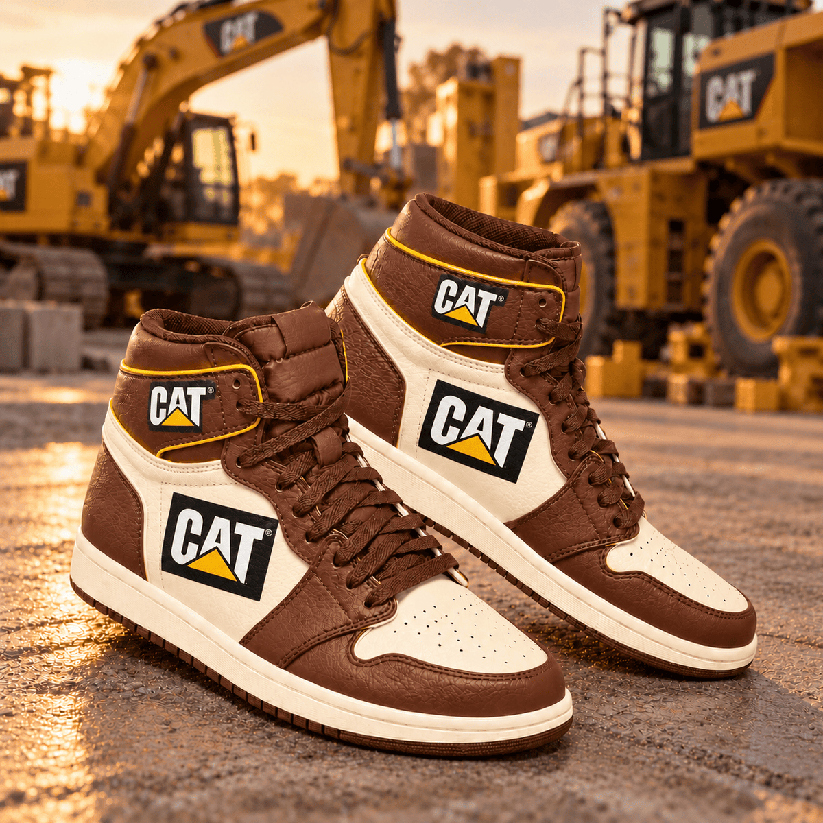CAT AJ1 High Custom Sneaker