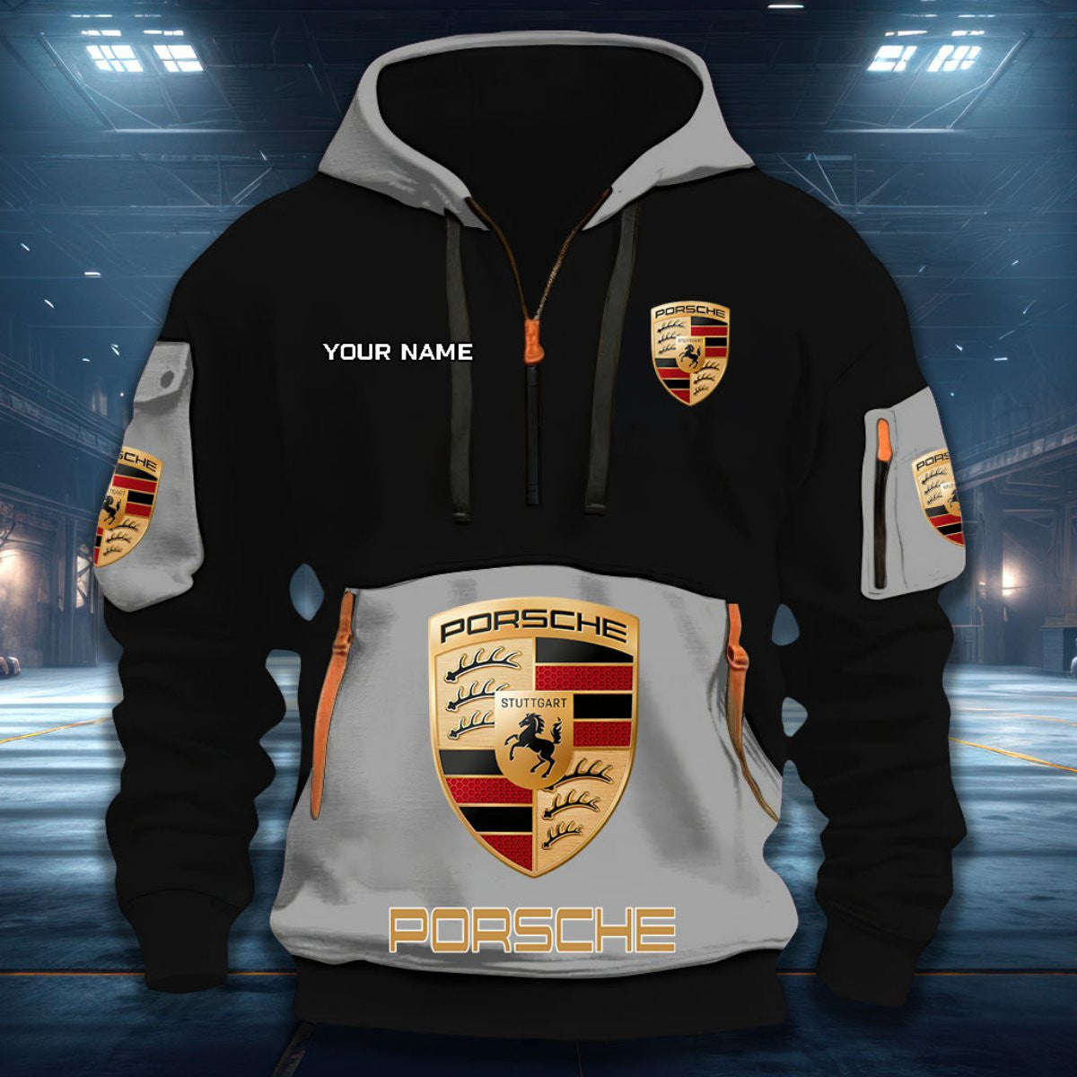 Porsche PS DDQHZH20018 Quarter Zip Hoodie