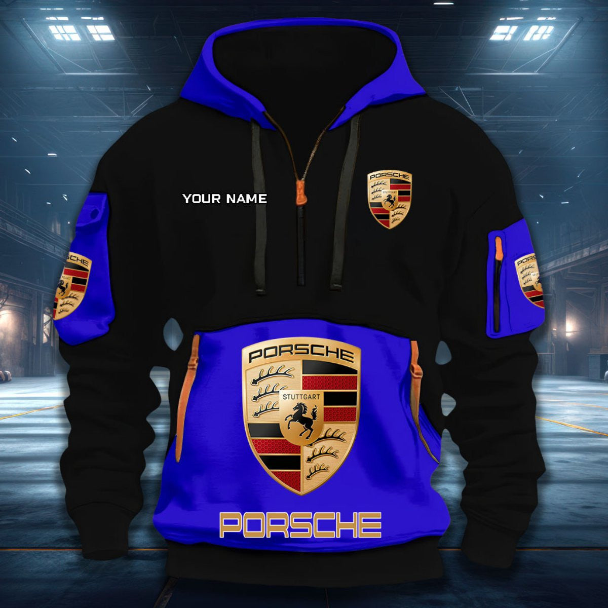 Porsche PS DDQHZH20018 Quarter Zip Hoodie