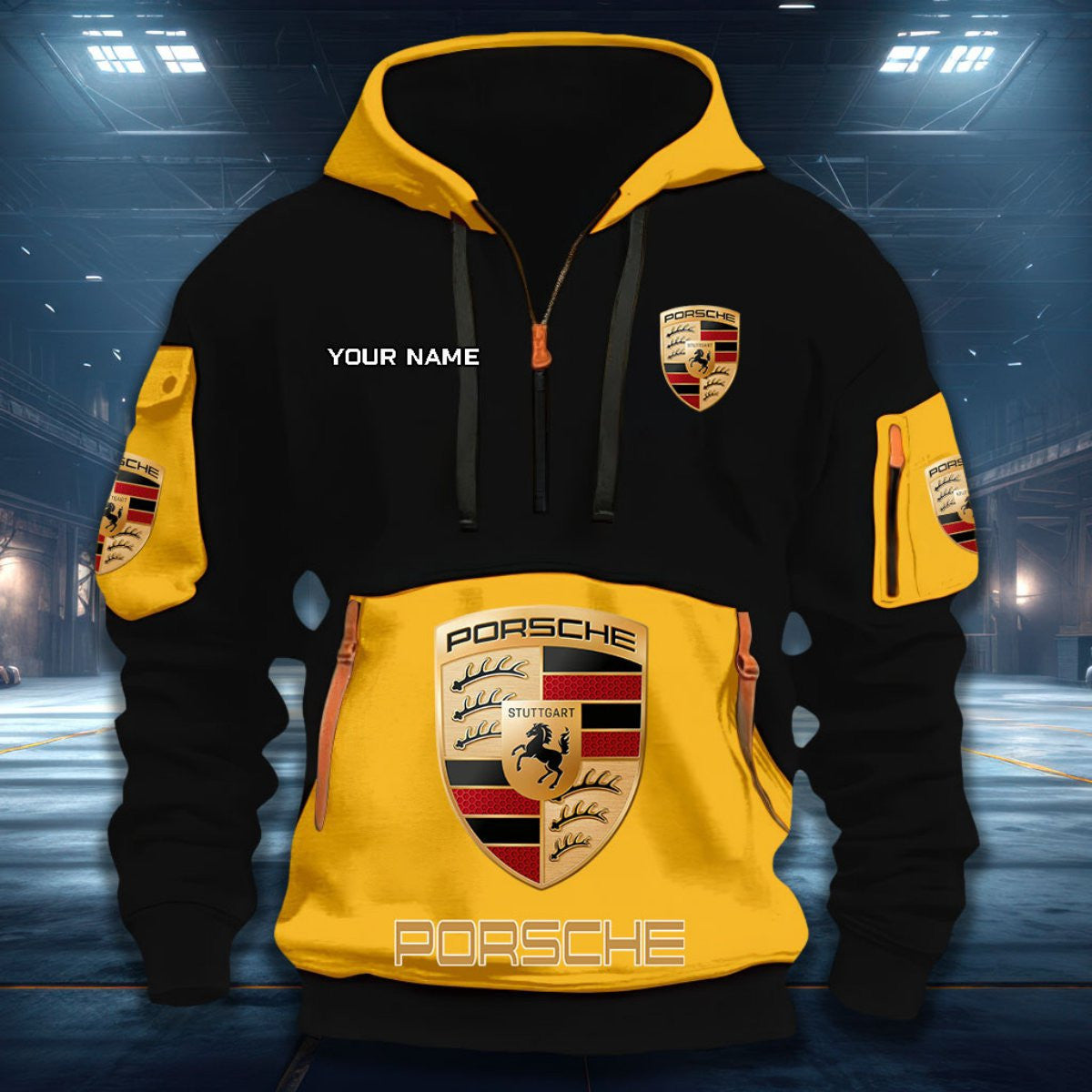 Porsche PS DDQHZH20018 Quarter Zip Hoodie