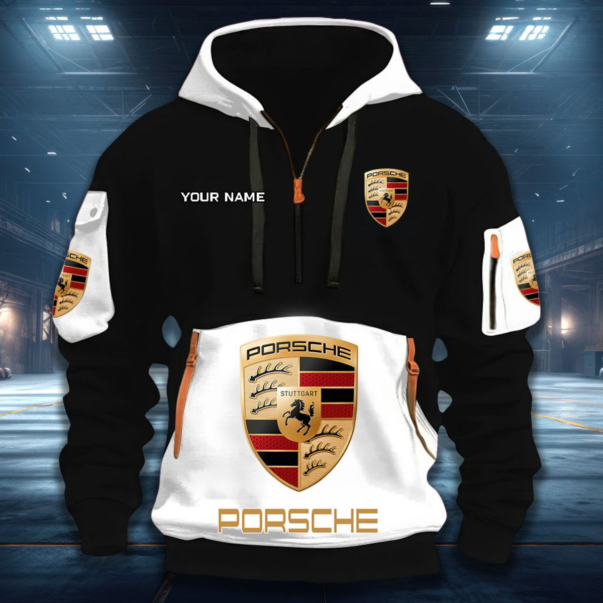 Porsche PS DDQHZH20018 Quarter Zip Hoodie