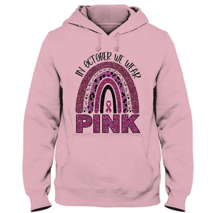 Breast Cancer Awareness Month Shirts Rainbow In October We Wear Pink THAOVTT799