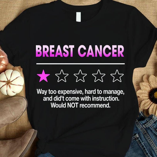1 Out Of 5 Pink Stars, Support Warrior, Breast Cancer Sayings Awareness Shirt THAOVTT204