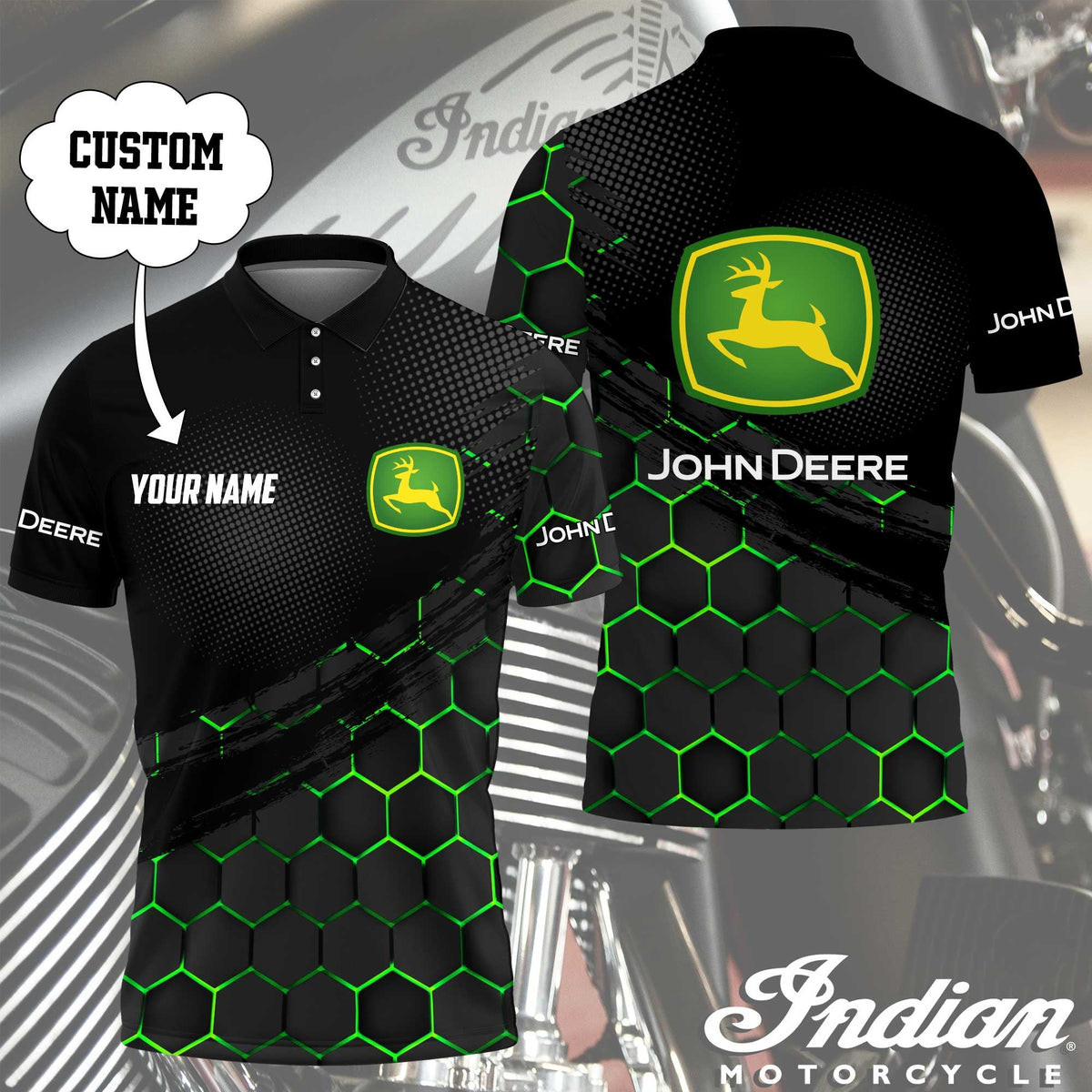 Custom Name JD 3D Apparels YVT0660