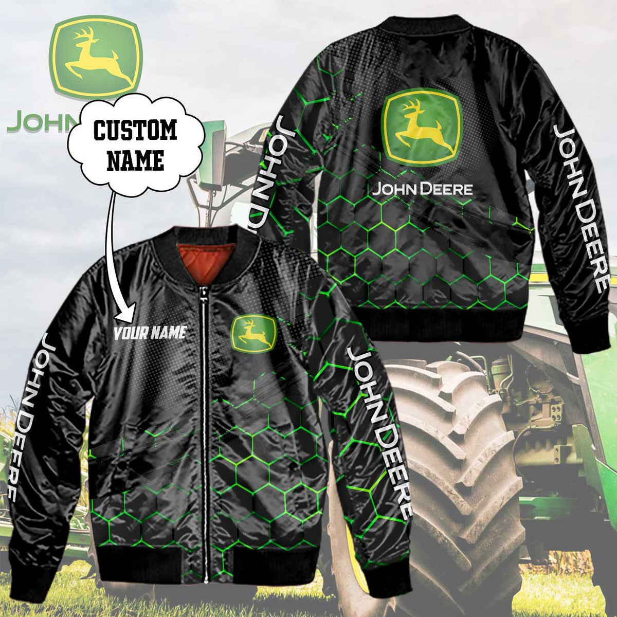 Custom Name JD 3D Apparels YVT0660