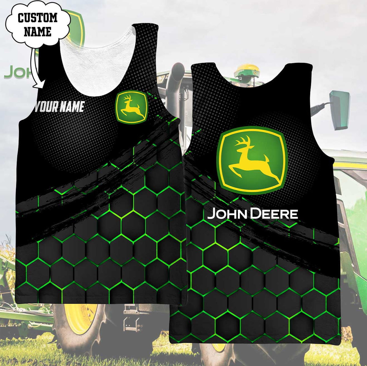 Custom Name JD 3D Apparels YVT0660