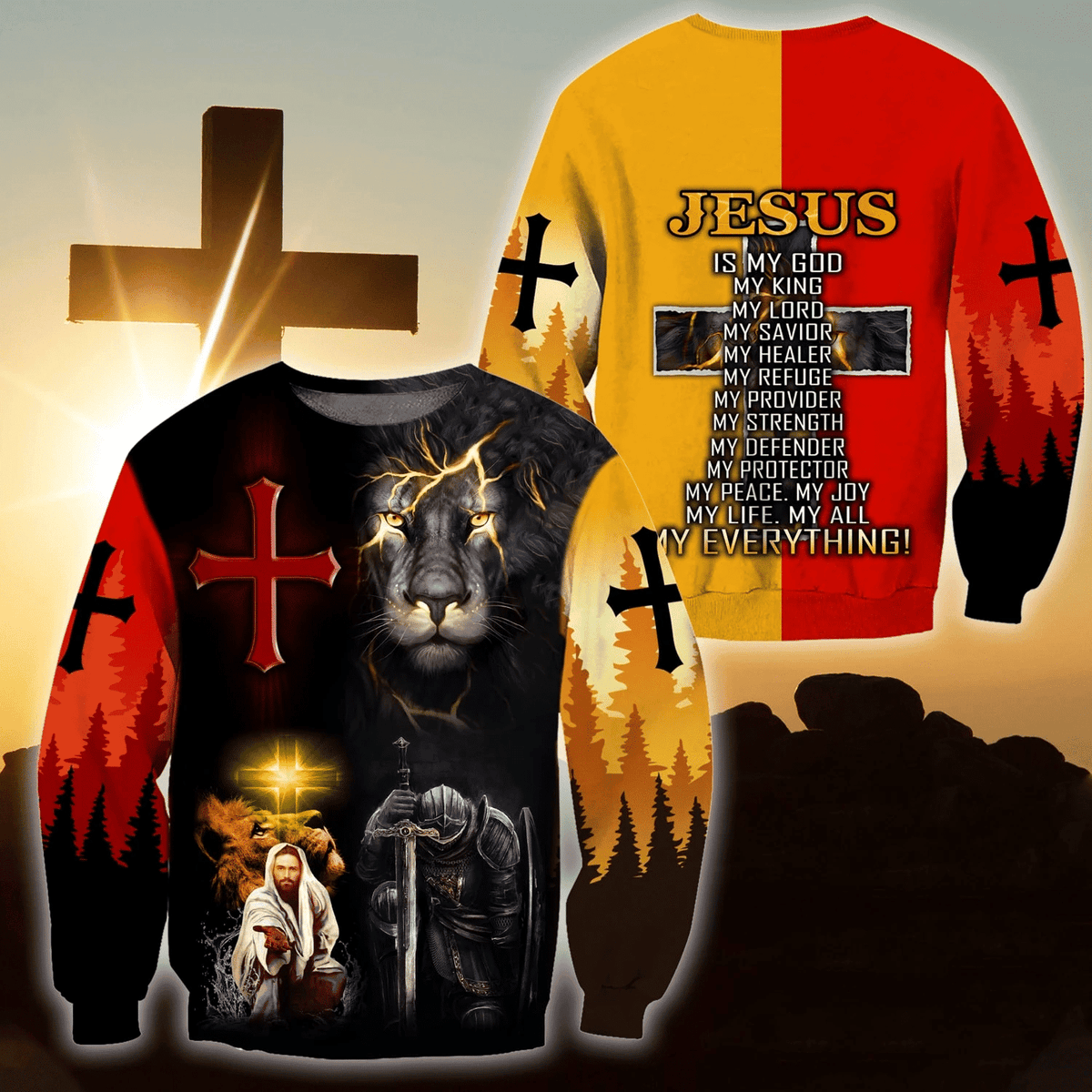 Premium Jesus 3D All Over Printed Unisex Shirts