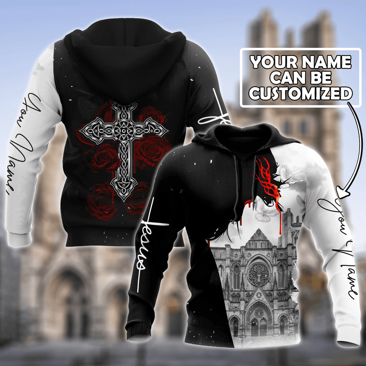 Jesus Personalized Your Name 3D All Over Printed Shirts DT15062101