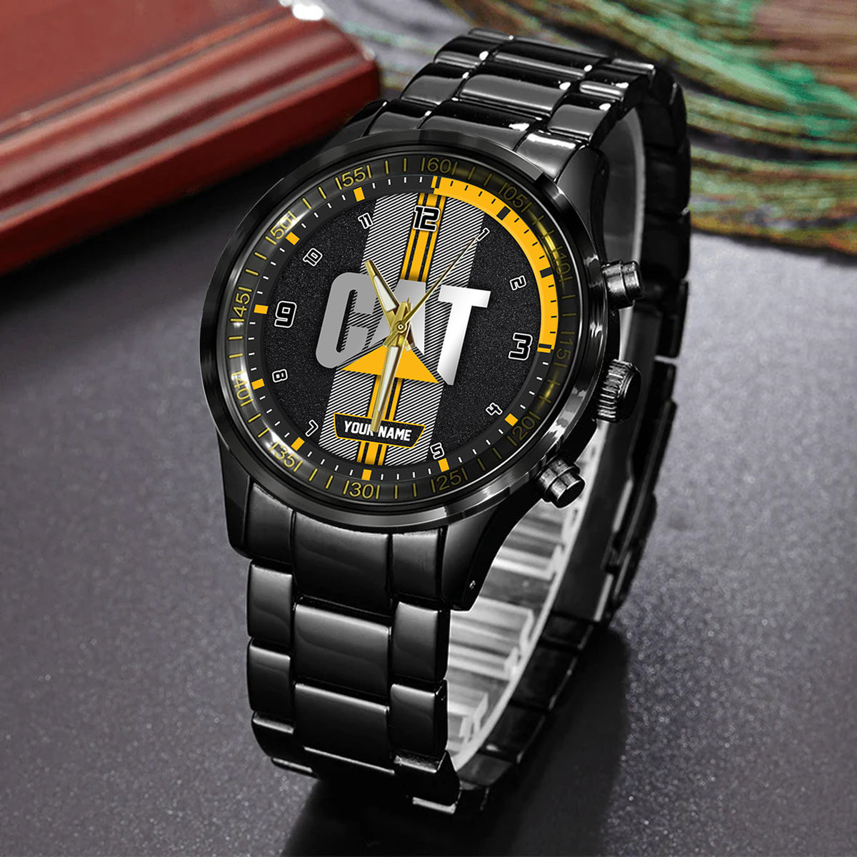 CAT New Personalized Black Hand Watch for fan-Limited Edition YVT0487