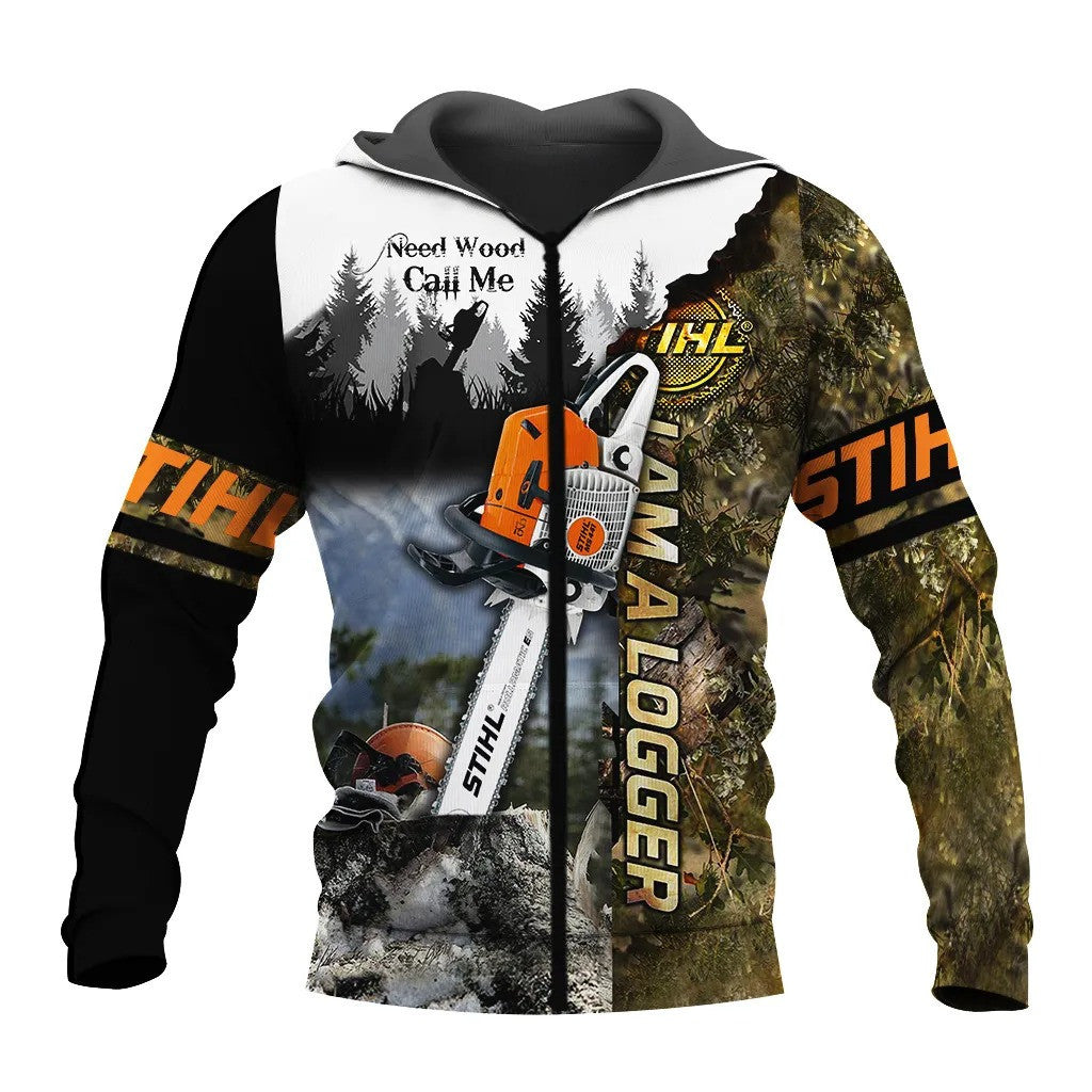 Need Wood Call Me Chainsaw 3D All Over Print Shirts
