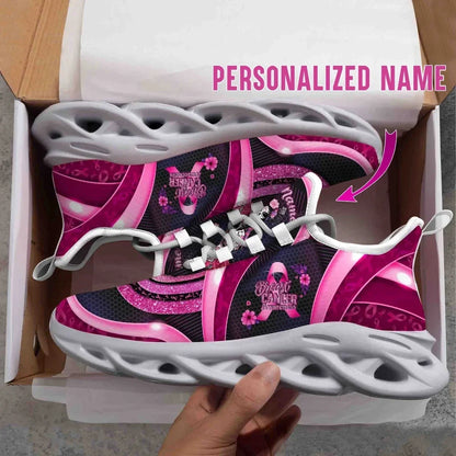 Personalized Name Breast Cancer Fighter Custom Sneakers
